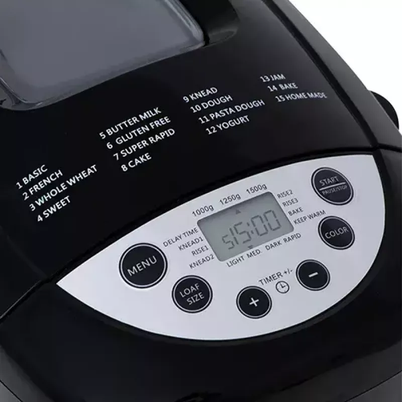 Leipäkone Mesko Home MS 6022 850 W musta digitaalinen ajastin