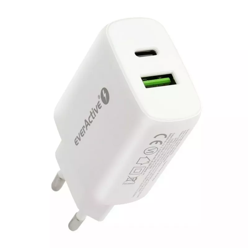 USB-C-laturi everActive SC-370Q 25W QC3.0 USB-pikalataus