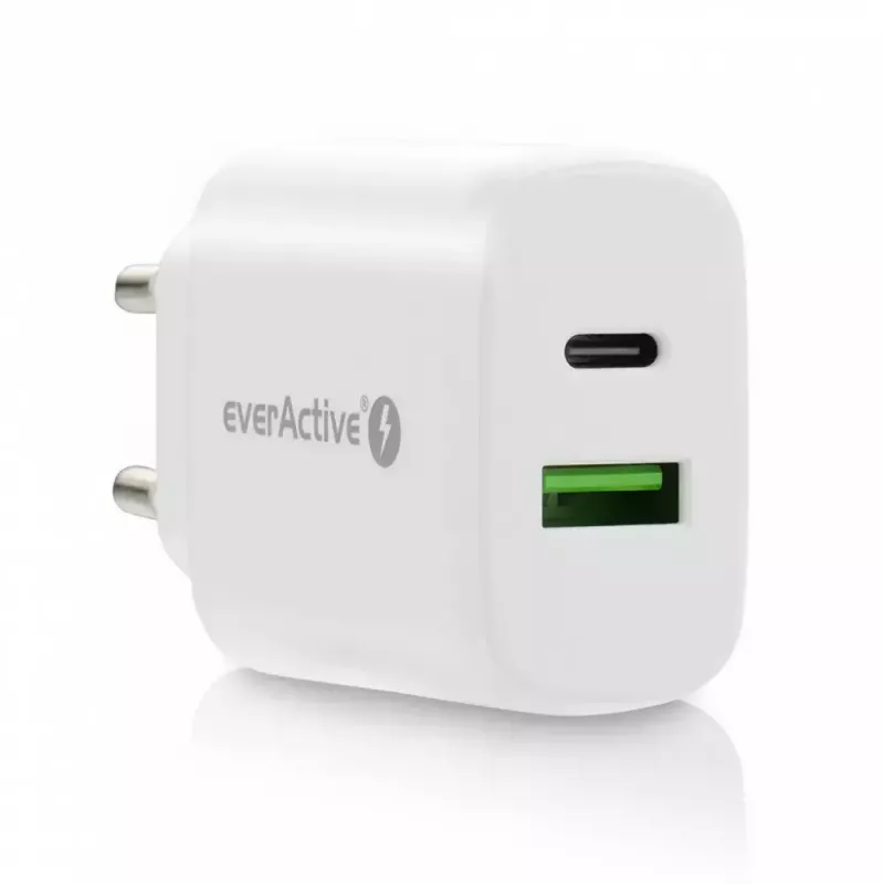 USB-C-laturi everActive SC-370Q 25W QC3.0 USB-pikalataus