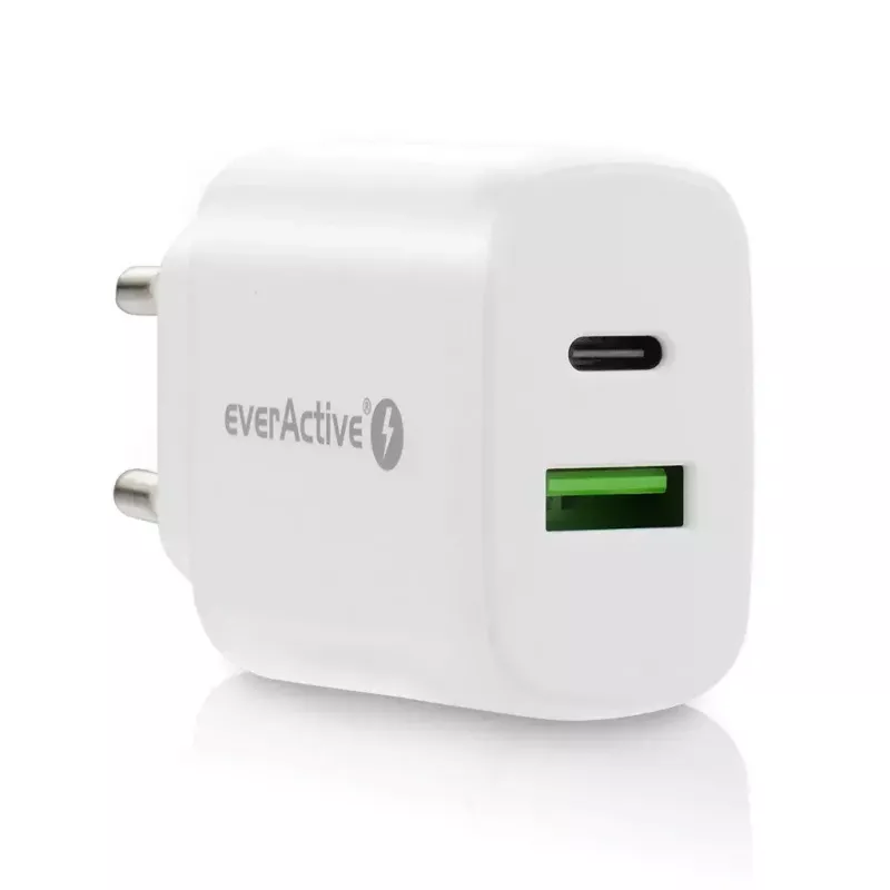 USB-C-laturi everActive SC-370Q 25W QC3.0 USB-pikalataus