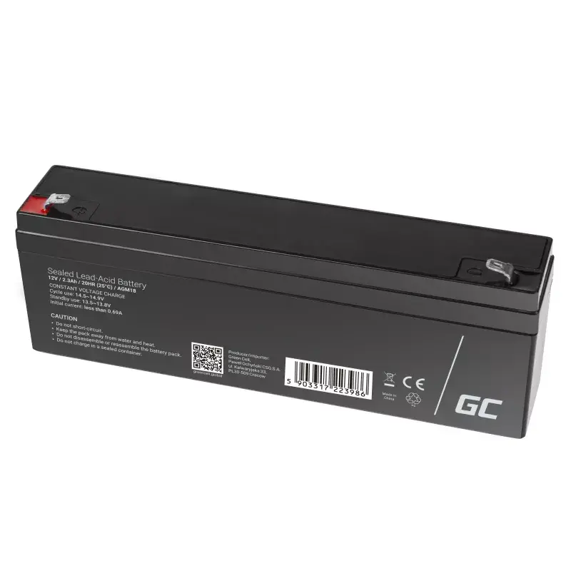 UPS-akku Green Cell AGM18 12V 2,3Ah