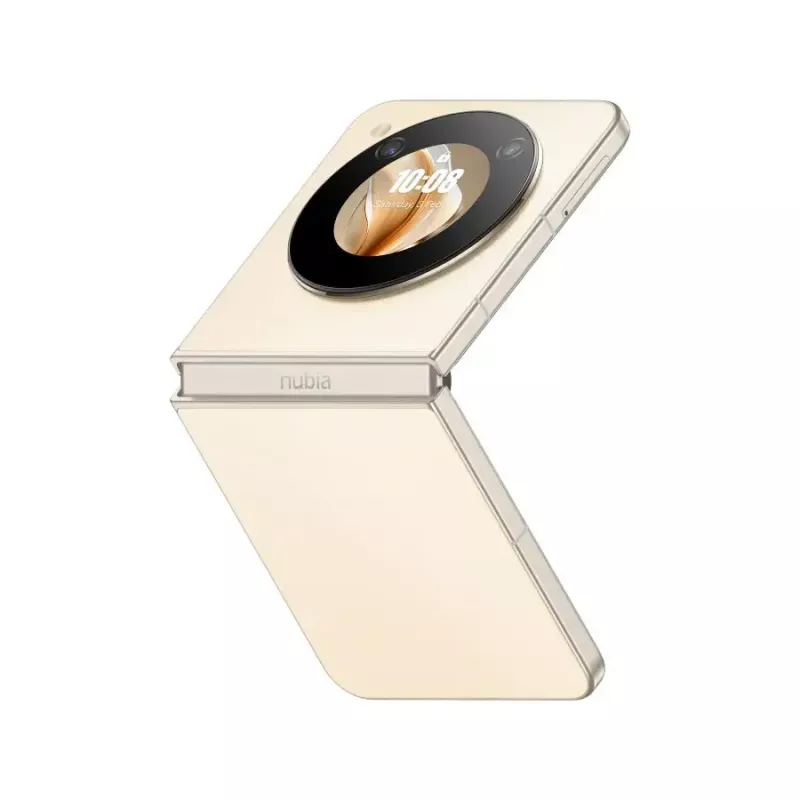 Älypuhelin NUBIA Flip 5G -paketti, mukana kuori, kuulokkeet ja jäähdytin, 8 GB RAM 256 GB, musta