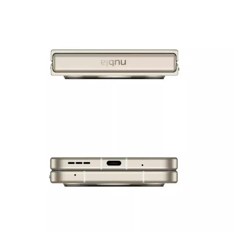 Älypuhelin NUBIA Flip 5G -paketti, mukana kuori, kuulokkeet ja jäähdytin, 8 GB RAM 256 GB, musta