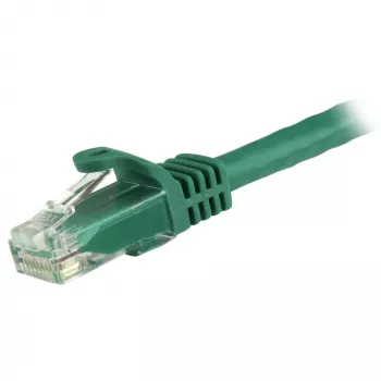 StarTech.com 15m CAT6 Ethernet-kaapeli – vihreä CAT 6 Gigabit Ethernet -kaapeli – 250 MHz 100 W PoE RJ45 UTP verkko-/patch-kaapeli lukituskielekkeen suojalla ja vedonpoistolla, yksittäin testattu