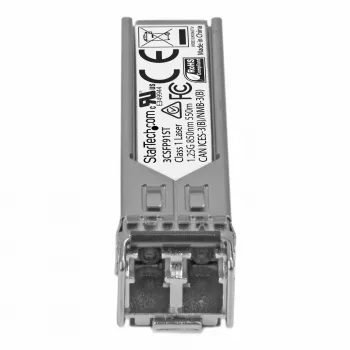 StarTech.com Gigabit Fiber 1000Base-SX SFP lähetin-vastaanotinmoduuli – HP 3CSFP91 yhteensopiva – MM LC – 550 m ~ HPE 3CSFP91 yhteensopiva SFP-moduuli – 1000BASE-SX – 1GbE monimuotokuitu-lähetin-vastaanotin – 1GE Gigabit Ethernet SFP – LC 550 m – 850 nm – DDM HPE 3812, 3824, 3848