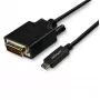 StarTech.com 10ft (3m) USB-C-DVI-kaapeli – 1080p (Single Link) USB Type-C (DP Alt Mode HBR2) - DVI-digitaalivideoadapterikaapeli – toimii Thunderbolt 3:n kanssa – kannettava DVI-monitoriin/näyttöön