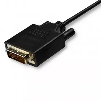 StarTech.com 10ft (3m) USB-C-DVI-kaapeli – 1080p (Single Link) USB Type-C (DP Alt Mode HBR2) - DVI-digitaalivideoadapterikaapeli – toimii Thunderbolt 3:n kanssa – kannettava DVI-monitoriin/näyttöön