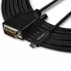 StarTech.com 10ft (3m) USB-C-DVI-kaapeli – 1080p (Single Link) USB Type-C (DP Alt Mode HBR2) - DVI-digitaalivideoadapterikaapeli – toimii Thunderbolt 3:n kanssa – kannettava DVI-monitoriin/näyttöön