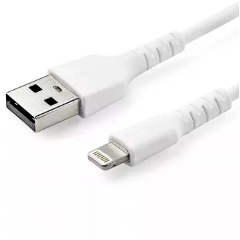 StarTech.com 3 jalkaa (1m) järeä valkoinen USB-A-Lightning-kaapeli – raskaan sarjan Rugged-aramidikuitu USB Type-A - Lightning lataus-/synkronointikaapeli – Apple MFi -sertifioitu iPad/iPhone 12