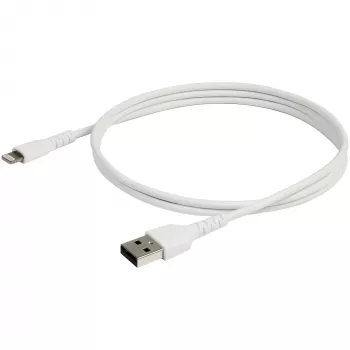 StarTech.com 3 jalkaa (1m) järeä valkoinen USB-A-Lightning-kaapeli – raskaan sarjan Rugged-aramidikuitu USB Type-A - Lightning lataus-/synkronointikaapeli – Apple MFi -sertifioitu iPad/iPhone 12