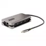 StarTech.com USB-C-moniporttiadapteri, 4K 60Hz HDMI 2.0b, HDR, USB 3.2 Gen 2 10Gbps keskitin (2xUSB-C, 1xUSB-A), 100W PD läpivienti, Mini Travel Dock, 12 tuuman/30cm kaapeli, kannettavan telakointiasema