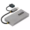 StarTech.com USB–dual-HDMI-sovitin, USB-A/C 2x HDMI-näyttöön (1x 4K30Hz, 1x 1080p), sisäänrakennettu USB-A–C-dongle, 11 cm kaapeli, USB 3.0 – HDMI-näyttösovitin, Windows & macOS