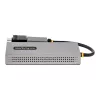 StarTech.com USB–dual-HDMI-sovitin, USB-A/C 2x HDMI-näyttöön (1x 4K30Hz, 1x 1080p), sisäänrakennettu USB-A–C-dongle, 11 cm kaapeli, USB 3.0 – HDMI-näyttösovitin, Windows & macOS