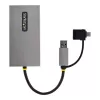 StarTech.com USB–dual-HDMI-sovitin, USB-A/C 2x HDMI-näyttöön (1x 4K30Hz, 1x 1080p), sisäänrakennettu USB-A–C-dongle, 11 cm kaapeli, USB 3.0 – HDMI-näyttösovitin, Windows & macOS