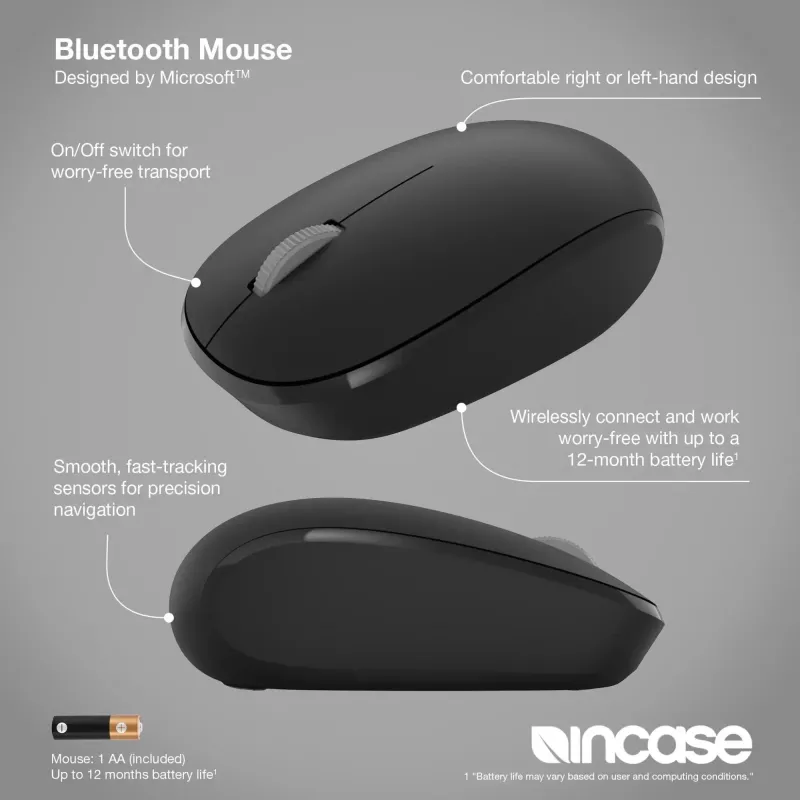 Incase Designed by Microsoft Bluetooth-hiiri Travel molempikätisille