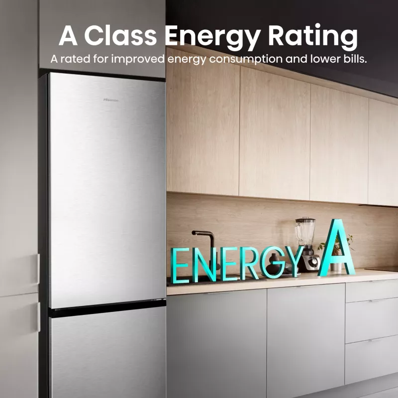 Hisense RB440N4ACA vapaasti seisova 336 L ruostumaton teräs