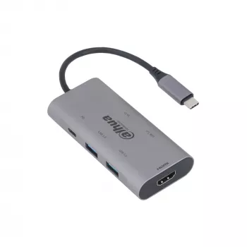 Dahua Technology 7-in-1 USB 3.1 Type-C - USB 3.0 + HDMI + SD/TF + PD -telakointiasema
