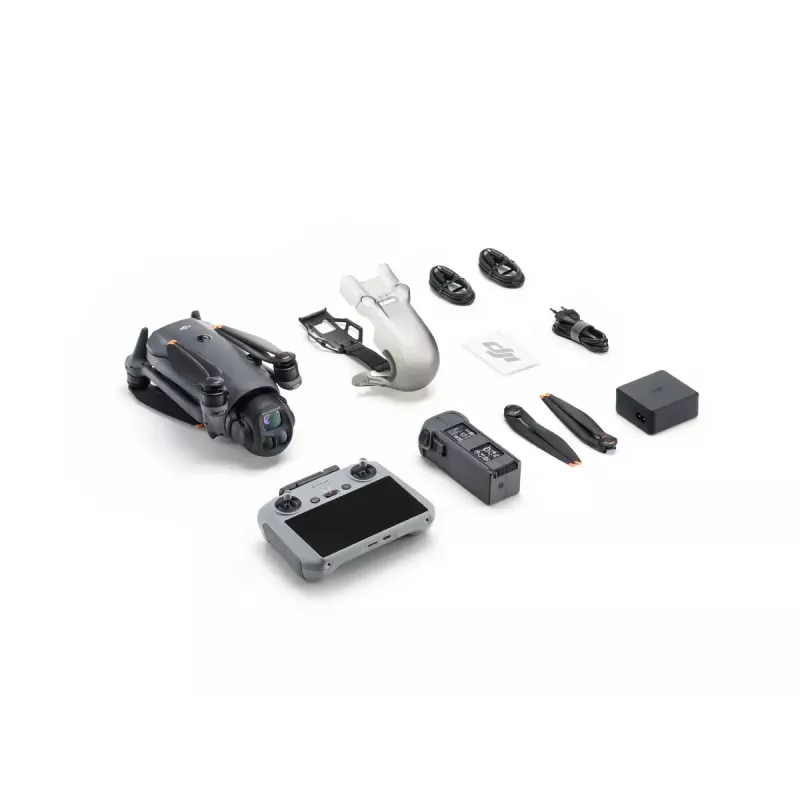 DJI Mavic 4 Pro -nelikopteri 100 MP 12288 x 8192 pikseliä harmaa
