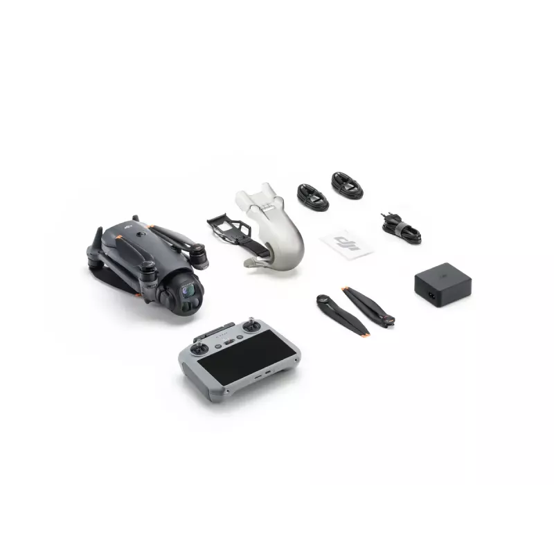 DJI Mavic 4 Pro -nelikopteri 100 MP 12288 x 8192 pikseliä harmaa