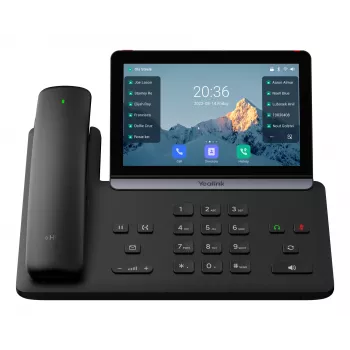 IP-puhelin Yealink Yealink-SIP-T88W Pro — Android, 7 tuuman (1024×600) LCD, johdollinen ja johdoton luuri, Bluetooth, PoE, musta