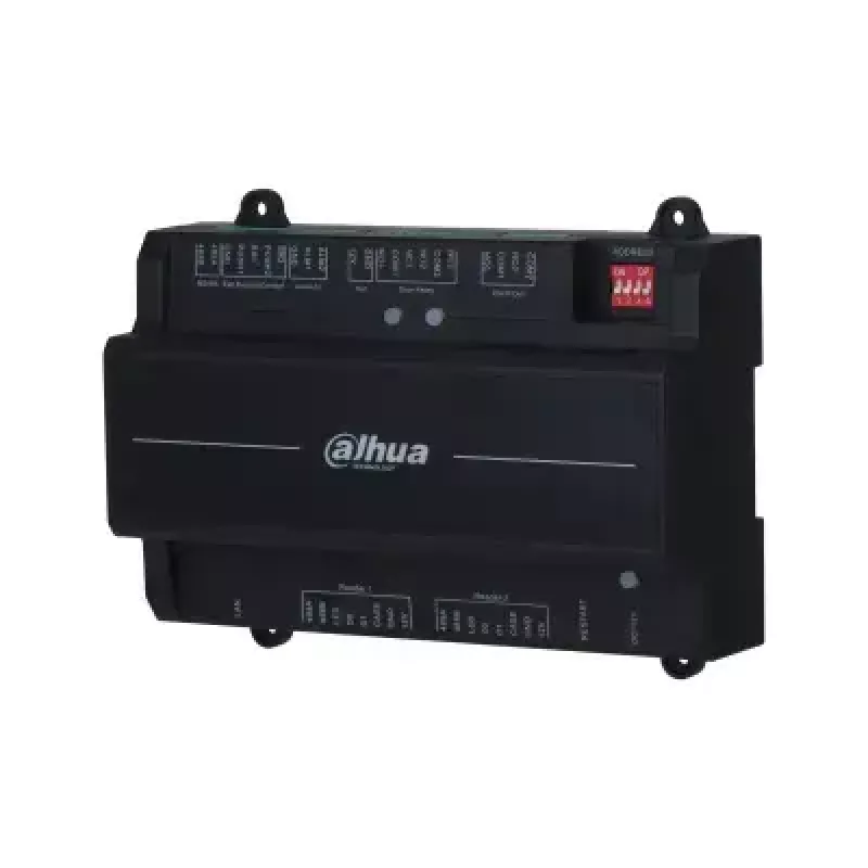 Turvaoven ohjain Dahua DHI-ASC2202B-S — Bare 2-oven ohjain, 12 V, 24 W, RJ-45/RS-485