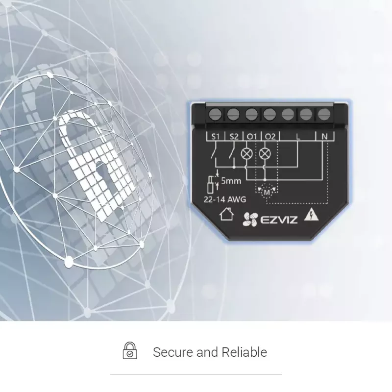 Langaton laite EZVIZ T36WN Wi-Fi AC-virta 100-240V kompakti – virtalähde: AC