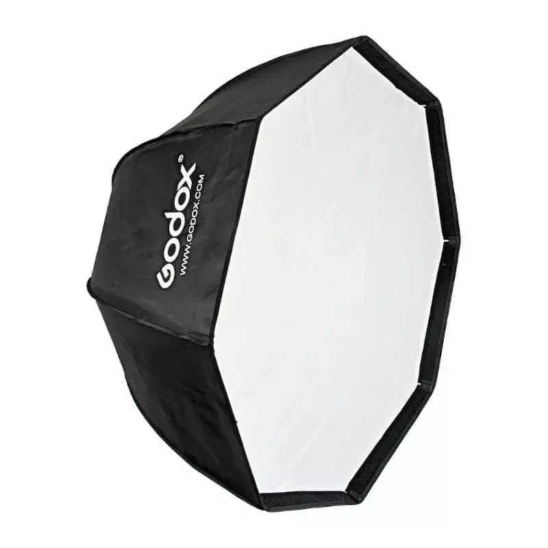 Softbox Godox SB-GUE120 musta 120 cm nylon diffuusoreilla ja gridillä