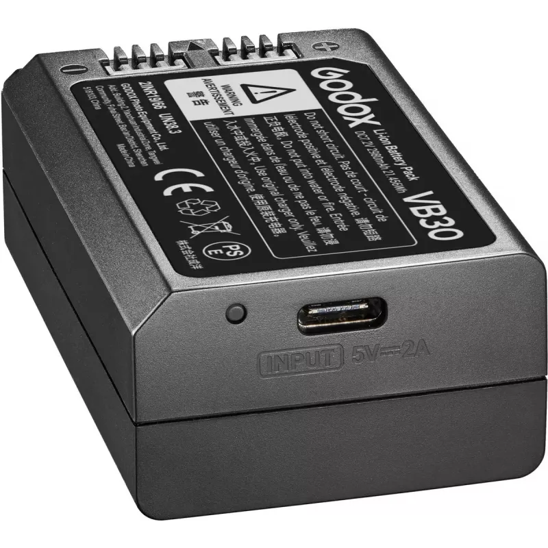 Videokameran salama Godox V1Pro musta 1,5 s kierrätysaika