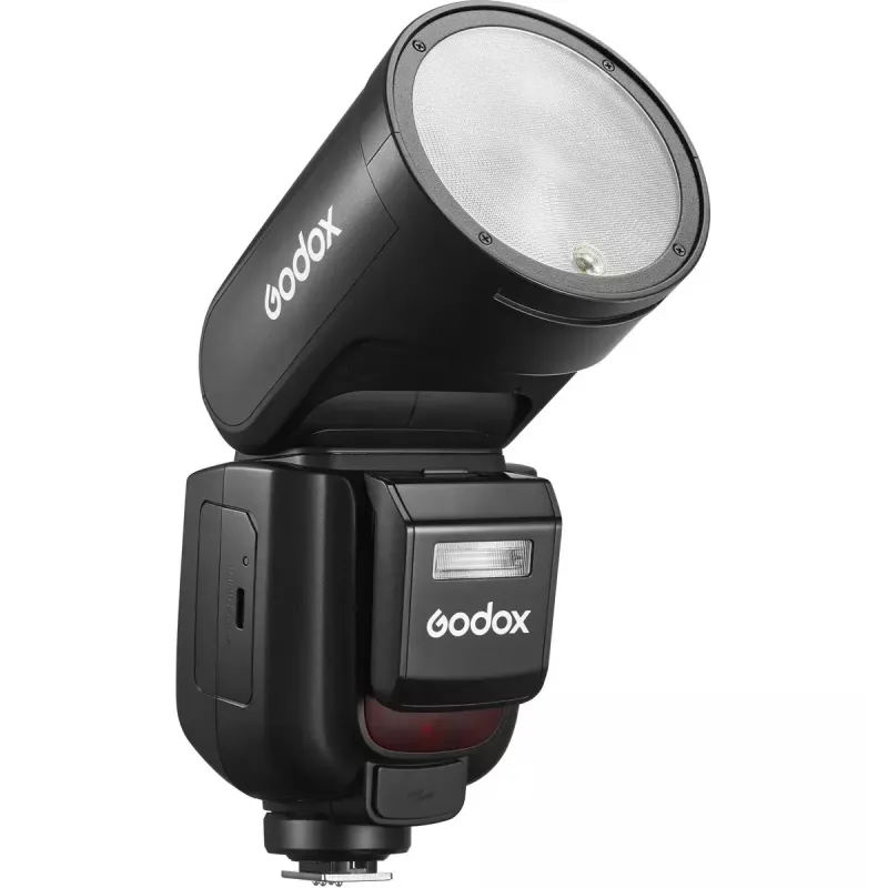 Videokameran salama Godox V1Pro musta 1,5 s kierrätysaika
