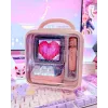 Mono kannettava kaiutin Divoom Ditoo-Mic Mini pinkki