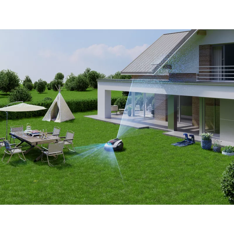 Ecovacs GOAT O1200 LiDAR PRO EU robottiruohonleikkuri paristokäyttöinen musta, valkoinen