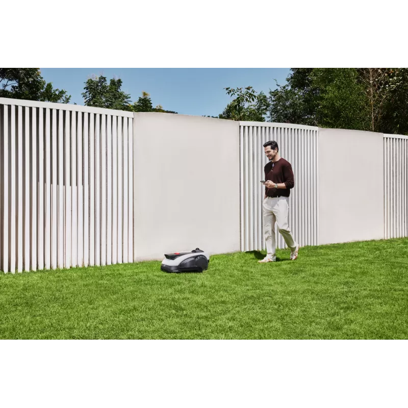 Ecovacs GOAT O1200 LiDAR PRO EU robottiruohonleikkuri paristokäyttöinen musta, valkoinen