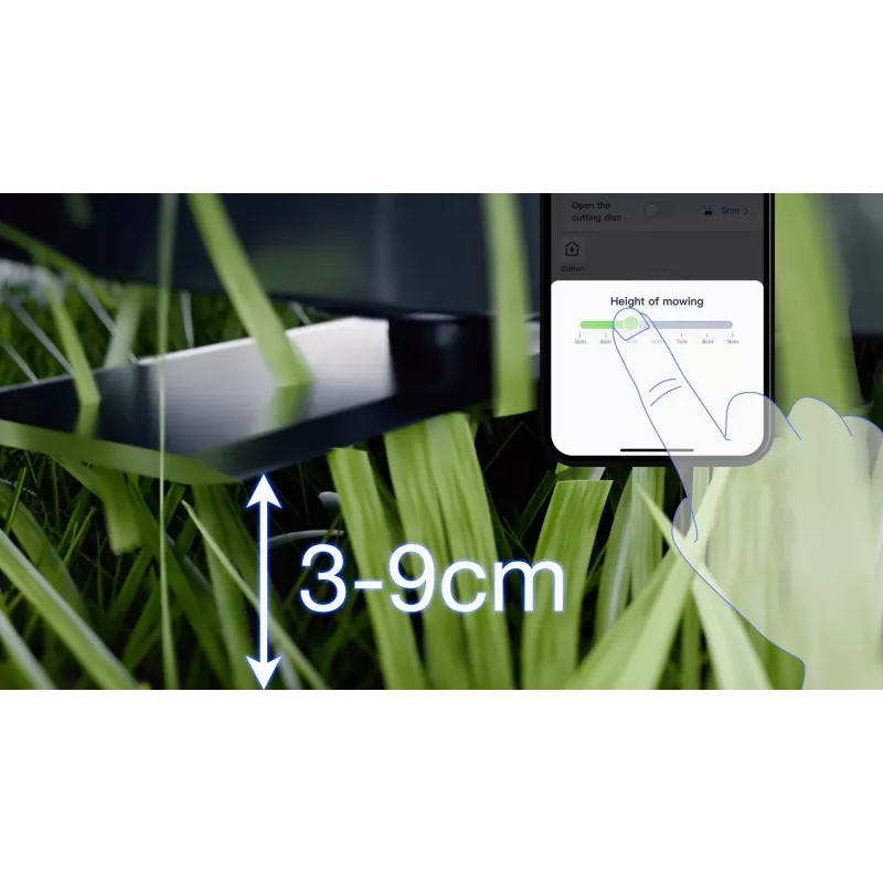 Ecovacs GOAT A1600 LiDAR PRO EU robottiruohonleikkuri akku musta, valkoinen