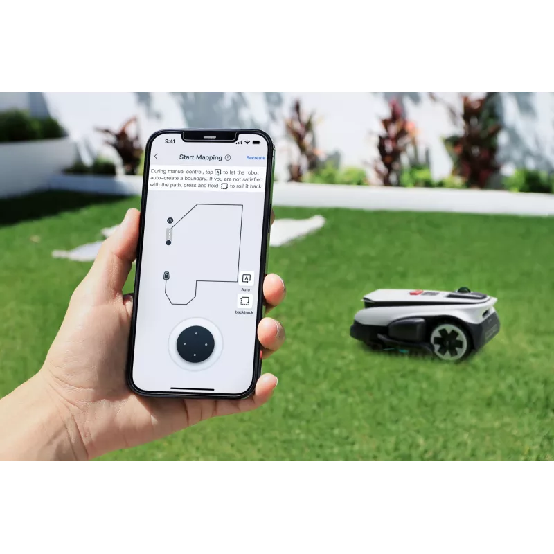 Ecovacs GOAT A1600 LiDAR PRO EU robottiruohonleikkuri akku musta, valkoinen
