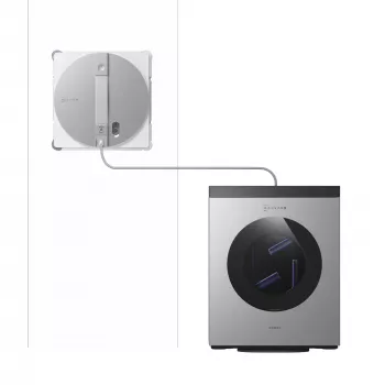 Ikkunanpuhdistusrobotti Ecovacs WINBOT W3 OMNI, akku 4500 mAh, 270×270×76 mm, hopea/valkoinen