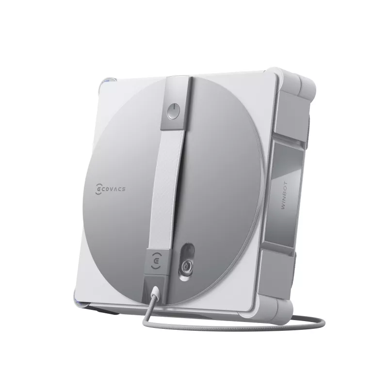 Ikkunanpuhdistusrobotti Ecovacs WINBOT W3 OMNI, akku 4500 mAh, 270×270×76 mm, hopea/valkoinen