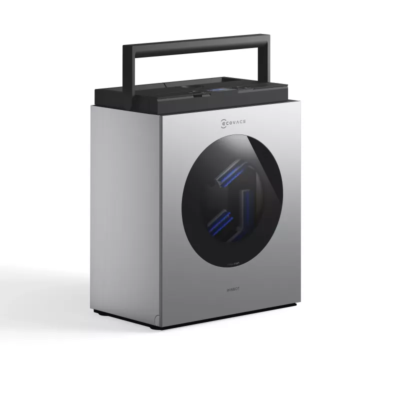 Ikkunanpuhdistusrobotti Ecovacs WINBOT W3 OMNI, akku 4500 mAh, 270×270×76 mm, hopea/valkoinen