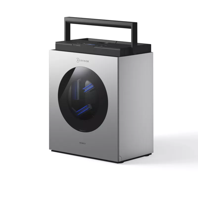 Ikkunanpuhdistusrobotti Ecovacs WINBOT W3 OMNI, akku 4500 mAh, 270×270×76 mm, hopea/valkoinen