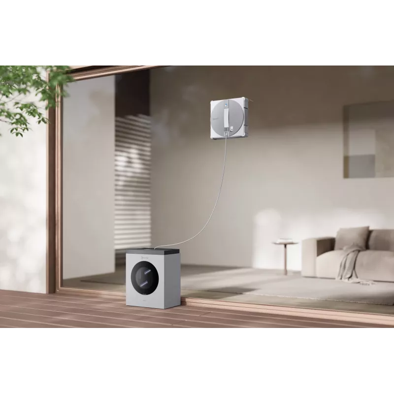 Ikkunanpuhdistusrobotti Ecovacs WINBOT W3 OMNI, akku 4500 mAh, 270×270×76 mm, hopea/valkoinen
