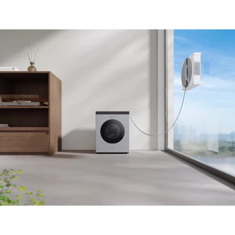 Ikkunanpuhdistusrobotti Ecovacs WINBOT W3 OMNI, akku 4500 mAh, 270×270×76 mm, hopea/valkoinen