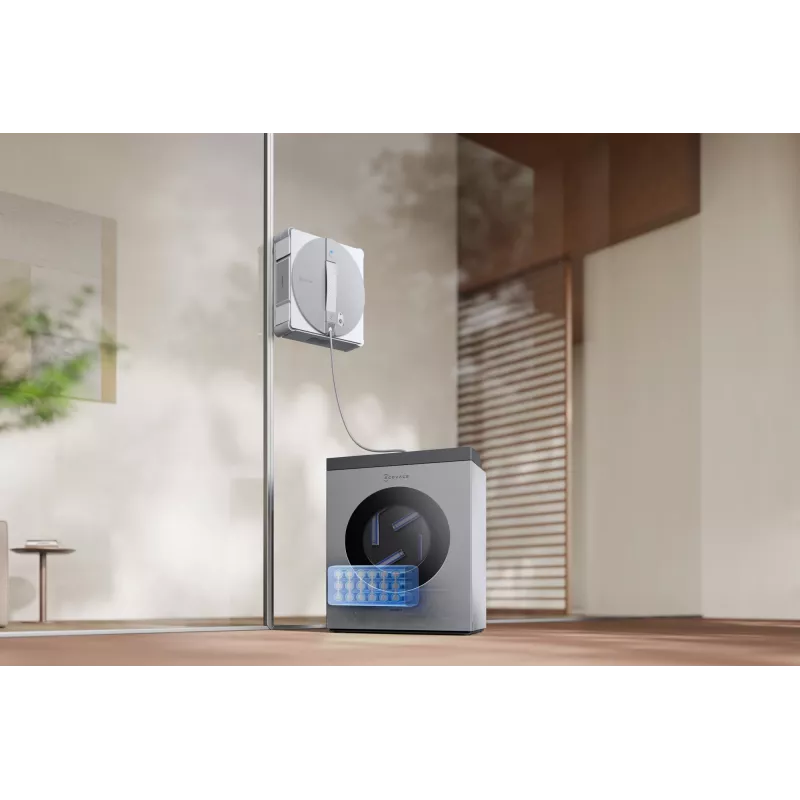 Ikkunanpuhdistusrobotti Ecovacs WINBOT W3 OMNI, akku 4500 mAh, 270×270×76 mm, hopea/valkoinen