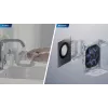 Ikkunanpuhdistusrobotti Ecovacs WINBOT W3 OMNI, akku 4500 mAh, 270×270×76 mm, hopea/valkoinen