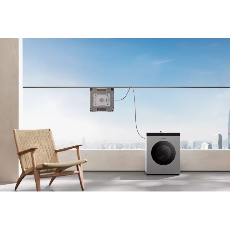 Ikkunanpuhdistusrobotti Ecovacs WINBOT W3 OMNI, akku 4500 mAh, 270×270×76 mm, hopea/valkoinen