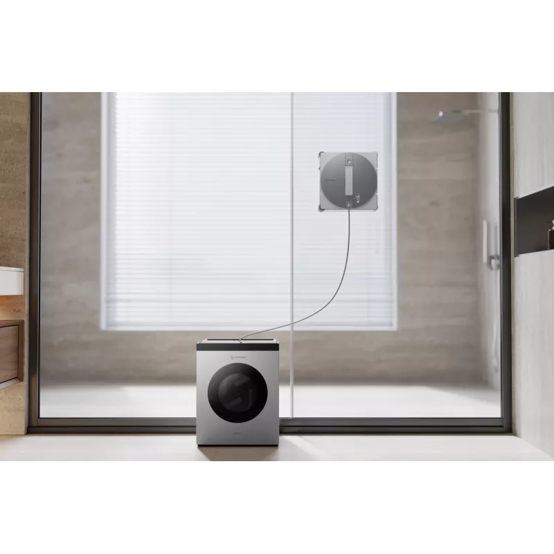 Ikkunanpuhdistusrobotti Ecovacs WINBOT W3 OMNI, akku 4500 mAh, 270×270×76 mm, hopea/valkoinen