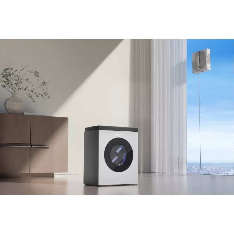 Ikkunanpuhdistusrobotti Ecovacs WINBOT W3 OMNI, akku 4500 mAh, 270×270×76 mm, hopea/valkoinen