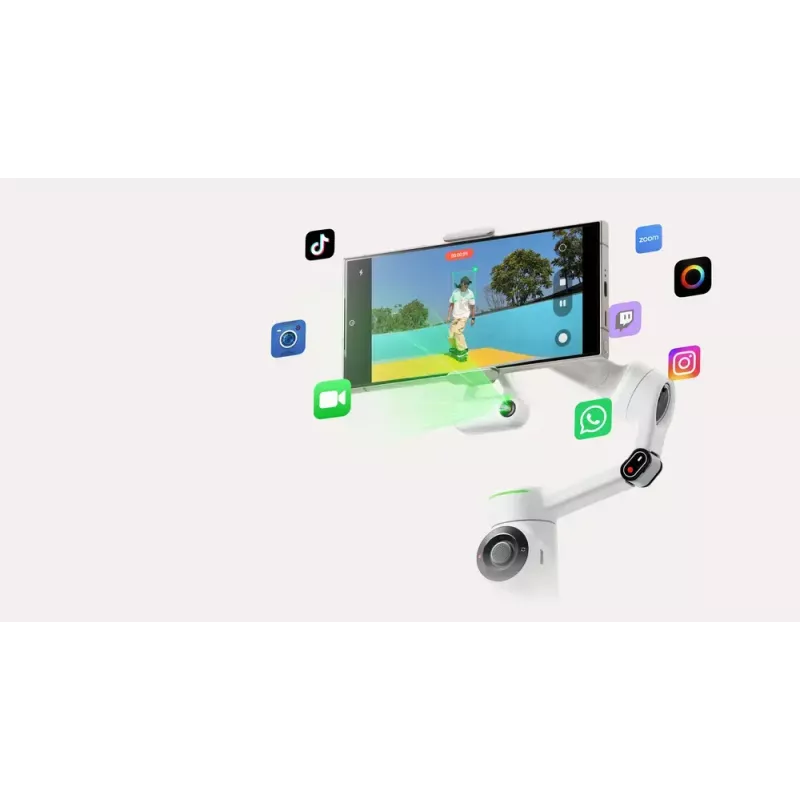 Älypuhelimen kameravakain Insta360 Flow 2 Pro Creator Bundle 360°-kierto
