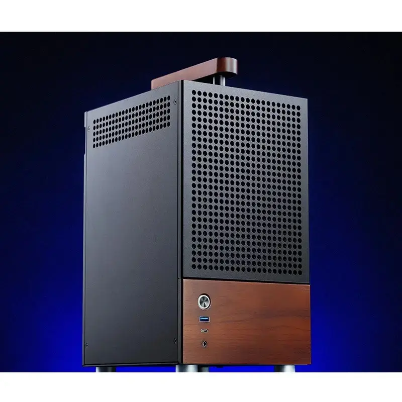 PC-kotelo Jonsbo T6, Mini-Tower, Mini-ITX, musta