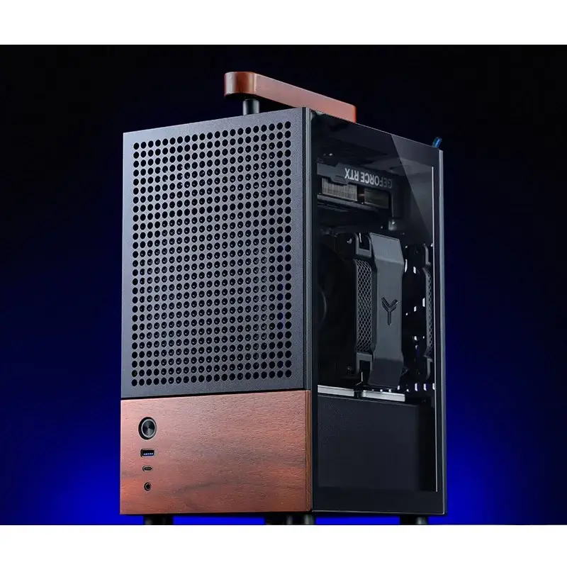 PC-kotelo Jonsbo T6, Mini-Tower, Mini-ITX, musta