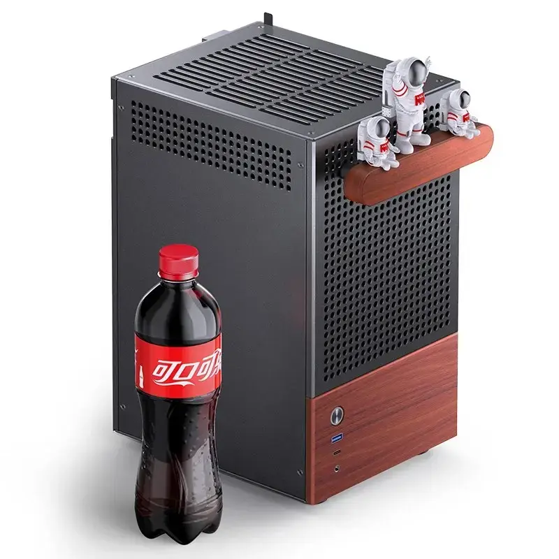 PC-kotelo Jonsbo T6, Mini-Tower, Mini-ITX, musta