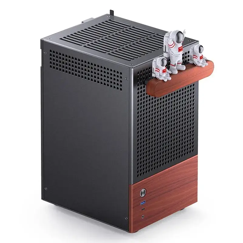 PC-kotelo Jonsbo T6, Mini-Tower, Mini-ITX, musta